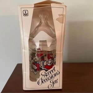 NOS Anchor Hocking Christmas Sweet Occasions Jar